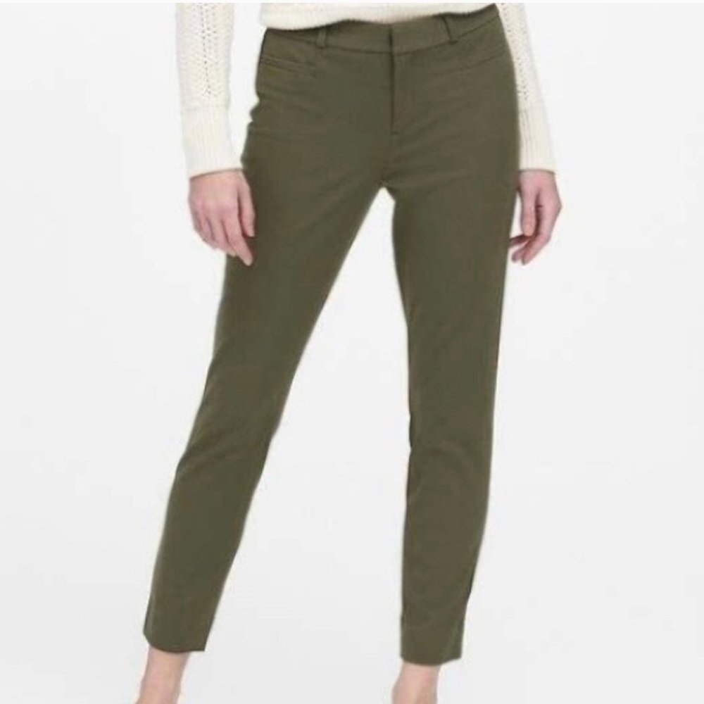 Banana Republic Olive Sloan Skinny Ankle Pants -4